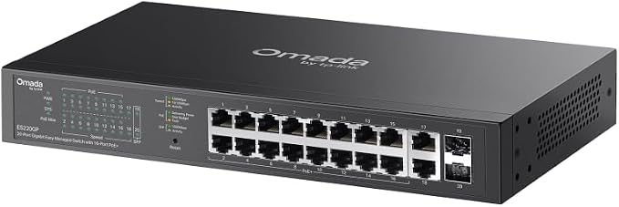 TP-Link Omada 16 Port Gigabit Easy Managed, PoE Switch, 150W Budget, PoE+ - Image 3