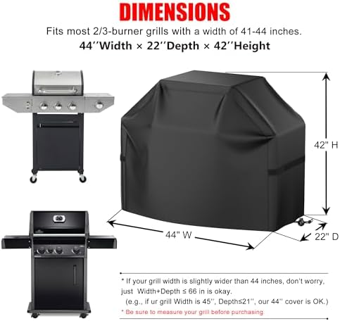 Grill Cover, 44 inch Small Gas Grill Cover - Image 2