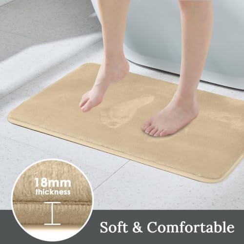 HUXMEYSON 3-Piece Memory Foam Bathroom Rug Set - Image 3