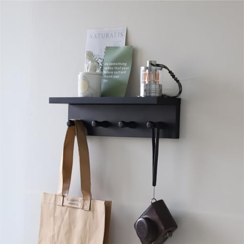 Entrance Coat Rack ，Coat Hooks, Wall-Mounted Wooden Hook Rack, Wall-Mounted by CreatedOn2005