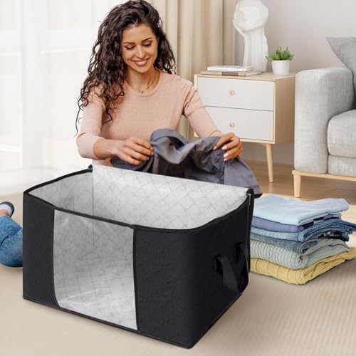 Fab totes 8 Pack Storage Bags for Clothes Blanket Storage Bins - Image 3