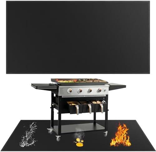 SecuCaptain Under Grill Mat for Outdoor Grill by SecuCaptain