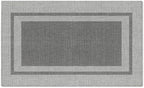 Artoid Mode Grey Absorbent Rectangle Non-Skid Doormat, Home Mats Non Slip by ArtoidMode
