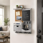 Key Holder Wall Mount with Drawer and Mail Organizer - Image 3