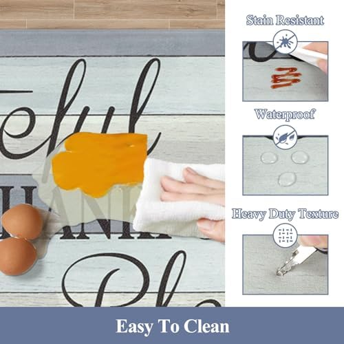 HEBE Anti Fatigue Kitchen Mat Set of 2, Cushioned Kitchen Mats - Image 4