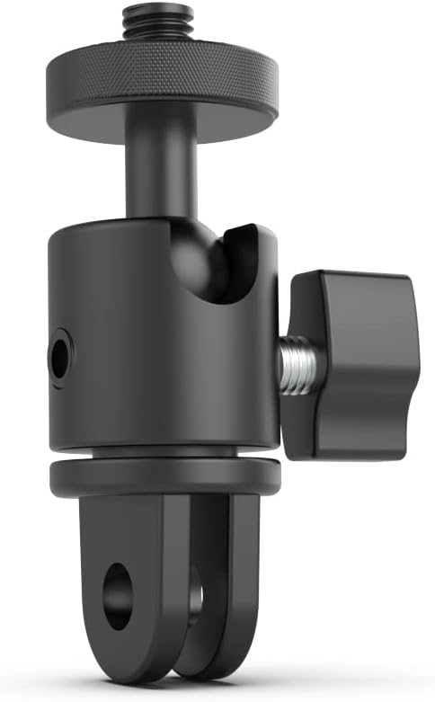 Aluminum 360 Degree Rotation Camera Mount, 1/4 Screw Adjustable Adapter Mount by SKEZN