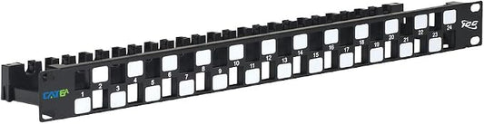 ICC 24 Port Blank Keystone 1U Patch Panel by ICC
