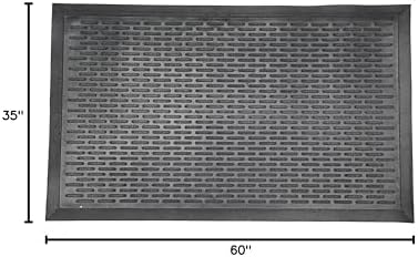 Ottomanson Waterproof Rubber Outdoor Doormat – Heavy-Duty Non-Slip Rubber Floor - Image 3