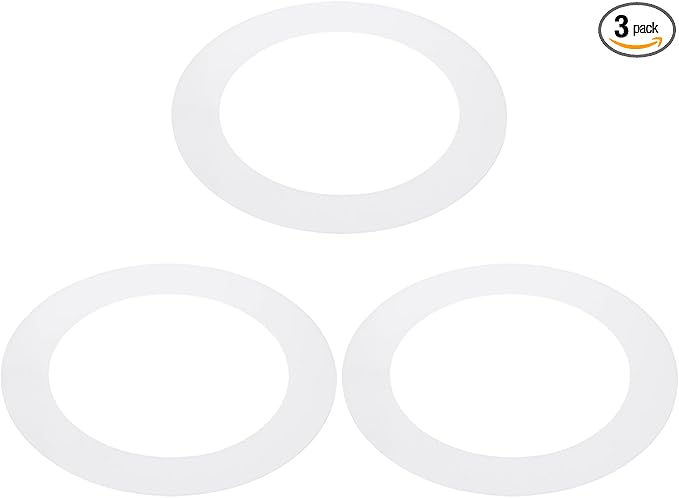 PATIKIL 6.3" ID 8.7" OD Plastic Trim Ring, Translucent Matte White by PATIKIL