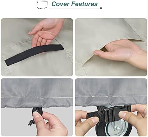 Waterproof Cooler Cart Cover 32L x 18W x 32H inch - Image 4