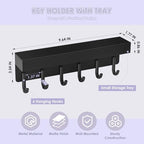 VIS'V Key Holder Wall Mount, Adhesive Key Rack - Image 5