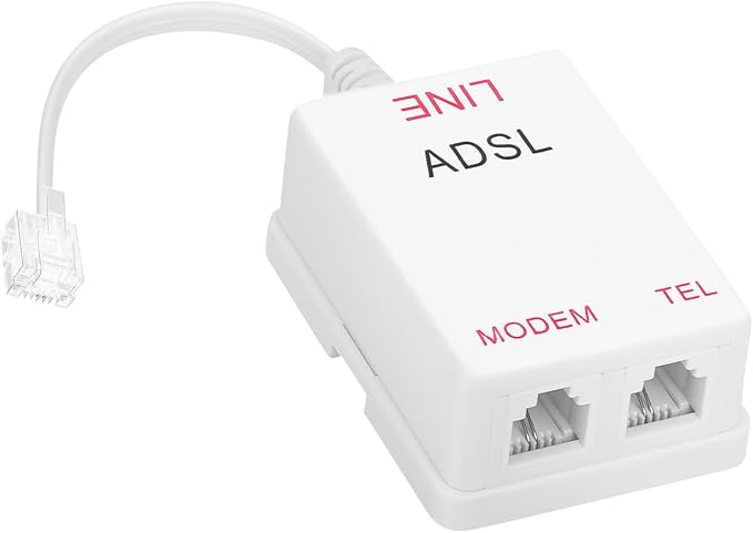Uvital DSL Filter Splitter for Landline Phone, ADSL Splitter Filter, DSL Filter by Uvital
