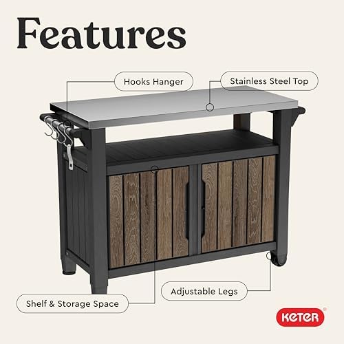 Keter Unity XL Outdoor Entertainment Cart - Image 4