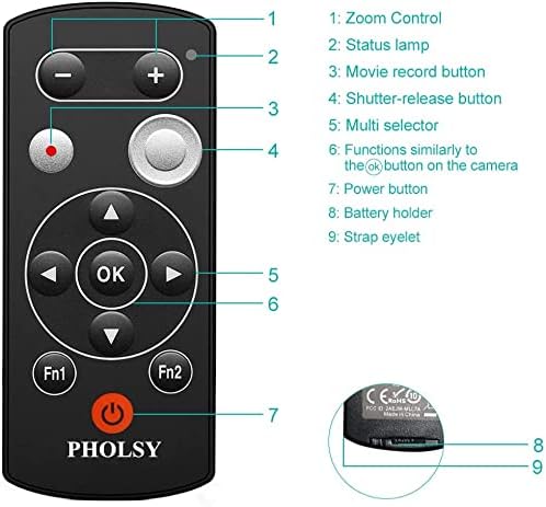 PHOLSY Camera Remote Control Wireless Shutter - Image 2