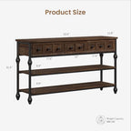 Garvee 52" Roman Column Console Table - Image 2