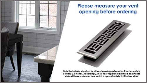 Decor Grates PL214-MTG 2-Inch by 14-Inch Plastic Floor Register, Tan Mahogany - Image 3