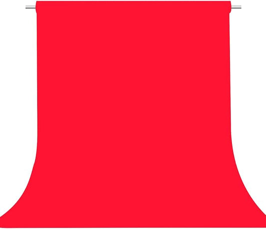 Red Photography Backdrop for Photoshoot, Photo Backdrop Curtain, Perfect Red by TERSUM
