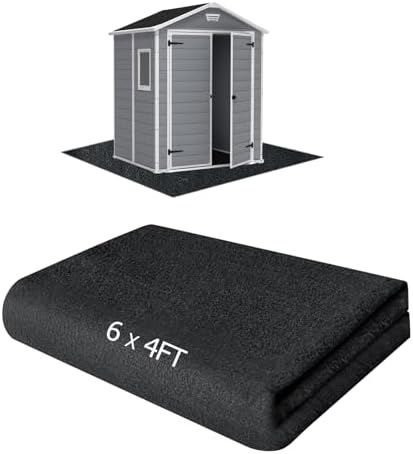 6x4FT Outdoor Storage Shed Floor Mat, Tent Carpet by RUNZEG