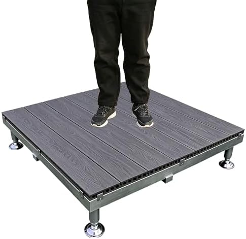Patio Raised Deck Platform 84x84cm, Modular Floating Deck Kit by ESOYAWE