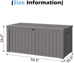 Outdoor Storage Box Waterproof, 155 Gallon Deck Box - Image 2