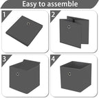 13x13x13 storage cube bins, collapsible fabric storage cubes Decorative storage - Image 6