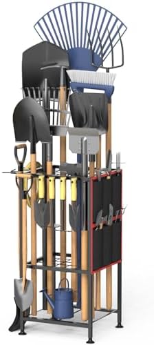 Garden Tool Organizer, Metal Yard Tool Organizer, Holds 50 Long-Handled by Lovind