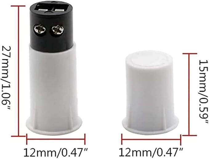 MC-33C Normally Closed Recessed Window Door Contact Sensor Alarm Magnetic Reed - Image 2