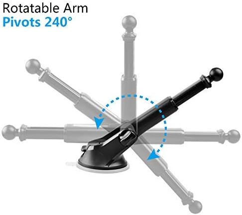 1Zero GPS Suction Cup Mount for Garmin, Replacement GPS Dash Ball Mount - Image 3
