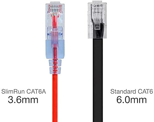 Monoprice - 116334 SlimRun Cat6A Ethernet Patch Cable - Snagless RJ45 UTP Pure - Image 3