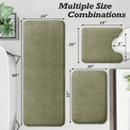 HUXMEYSON Bathroom Rugs Sets 3 Piece, Non-Slip & Quick Dry Bath Mat Set - Image 2