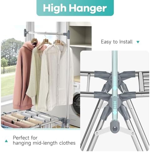 APEXCHASER Clothes Drying Rack - Image 5