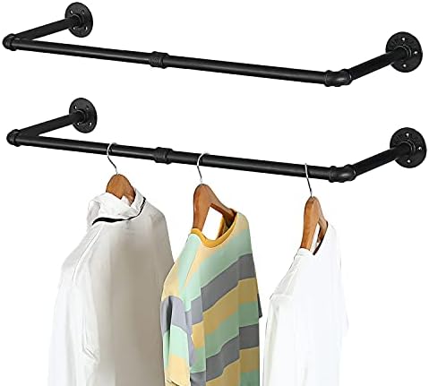 Oroonoko 36" Wall Mounted Clothes Rack, Closet Rods by Oroonoko