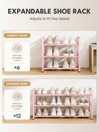 Bumusty 3 Tier Expandable Shoe Rack - Image 6