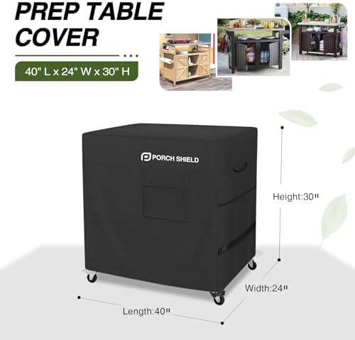 Porch Shield Outdoor Prep Table Cover 40"L x 24"W x 30"H - Image 2