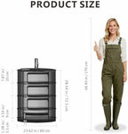 24" Diameter 4 Layer Herb Drying Rack Foldable C-Shaped Zipper - Image 2