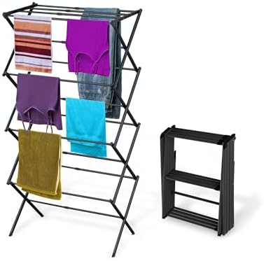 BLACK+DECKER 4-Tier Expandable Collapsible Clothes Drying Rack, Telescopic by Unknown