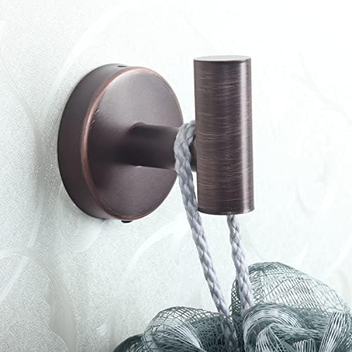 8 Pcs Bathroom Robe Towel Hooks Coat Wall Hook Stainless Steel Heavy Duty Door - Image 3