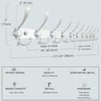 Dseap Coat Rack Wall Mount - Image 6