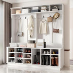 WOODTIME Extra Large Hall Tree by WOODTIMEFurniture
