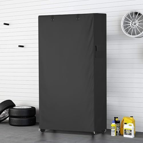 Storage Shelf Cover, Outdoor Heavy Duty 600D 48''W x 20''D x 55''H Dustproof - Image 2