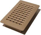 Decor Grates PL408-TA Plastic Floor Register, 4x8 Inch Duct Opening by DecorGrates