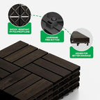 IDZO Interlocking Acacia Deck Tiles 9.6 SQFT - Image 3