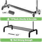 Simple Trending Industrial Grade Z Base 70inches Extra Long Clothes Garment Rack - Image 6