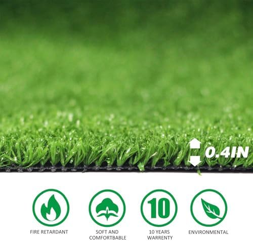 Artificial Grass Rug 9FTx68FT Synthetic Grass Turf Rug Indoor Outdoor Garden - Image 2
