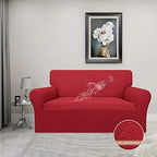 Easy-Going 100% Waterproof Loveseat Couch Cover Stretch Jacquard Sofa Cover - Image 2