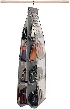 Purse Organizer for Closet, Heavy Duty Hanging Handbag Storage by Zebricolo