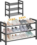 3-Tier Expandable Metal Shoe Rack by Detsuk