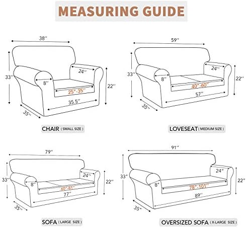 Easy-Going 100% Waterproof Loveseat Couch Cover Stretch Jacquard Sofa Cover - Image 6