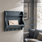 Pine Wood Mail Organizer Wall Mount - Image 5