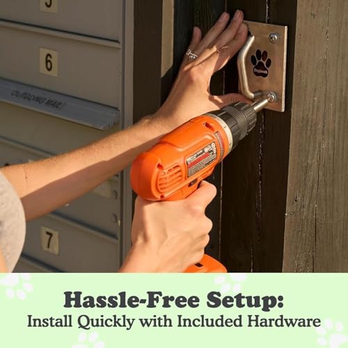 Canine Hitch- Secure Dog Leash Parking Mounted Indoor – Outdoor Wall Hook - Image 3